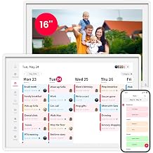 Skyzoo 16-Inch Digital Wall Calendar, Syncs with Online Calendars