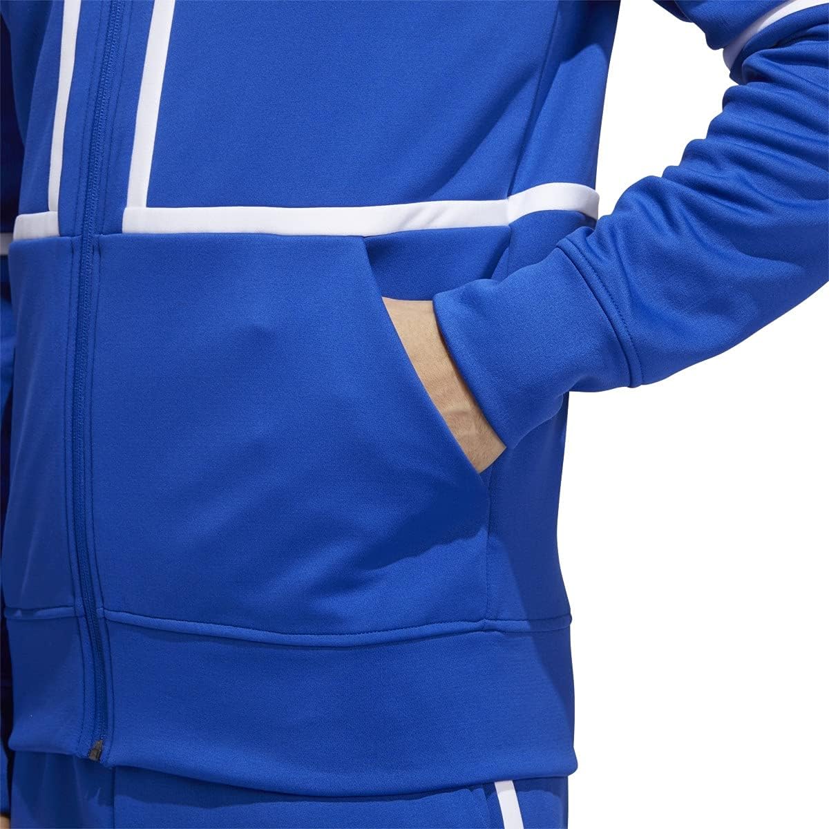 adidas Under The Lights Full Zip Jacket - Men's Casual S Team Royal Blue/White