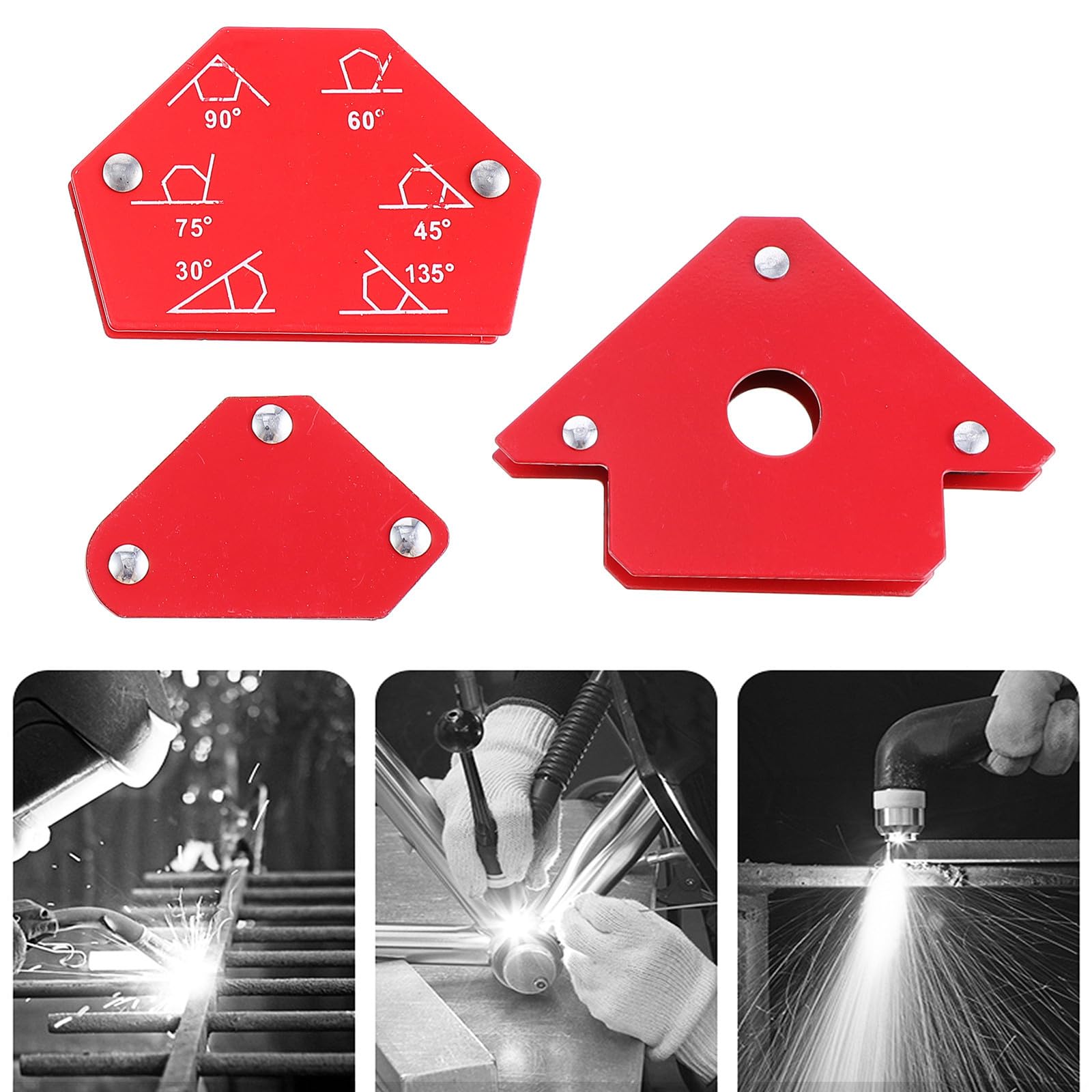 6 Pezzi Posizionatore Magnetico per Saldatura, Supporto Angolare