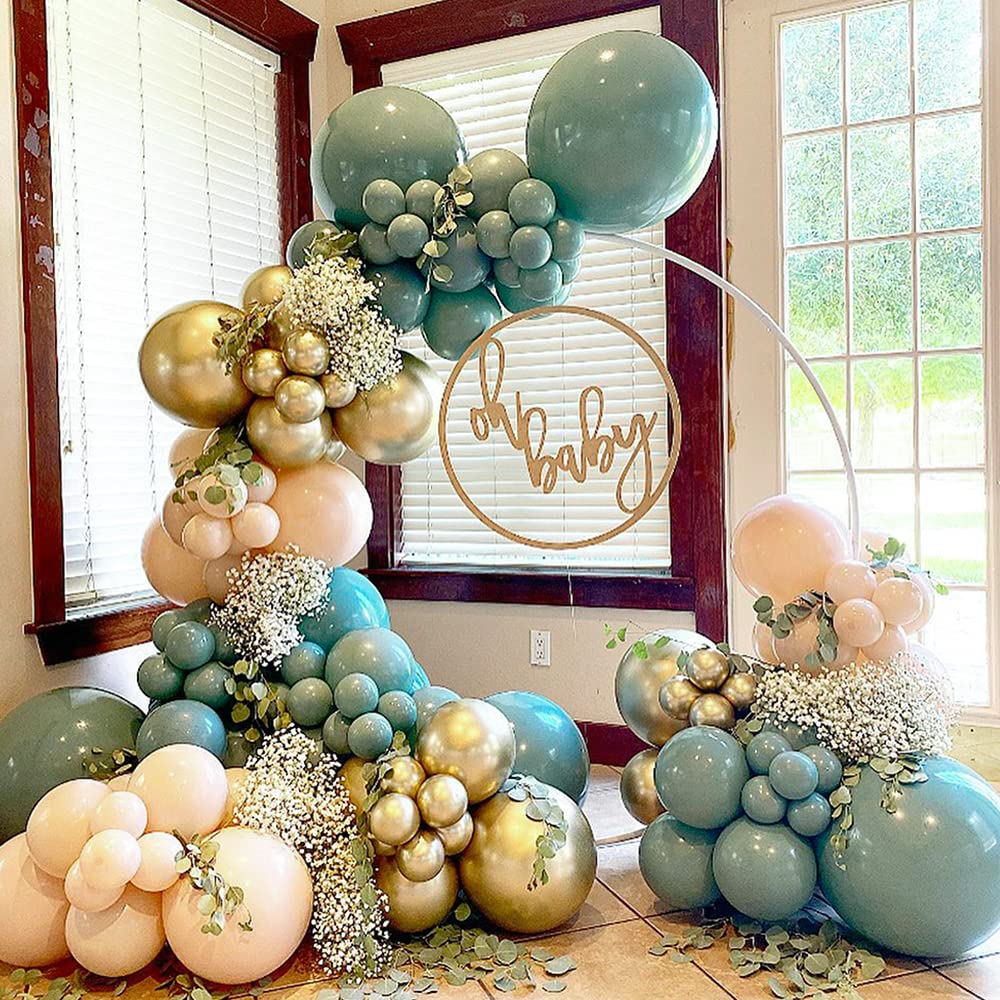 141-Piece Forest Balloon Arch Kit – Sage Green, Brown & Nude Balloons For Jungle Safari Boho Party Decor - View #3