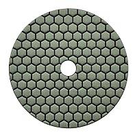 Vista 16 de Almohadillas de pulido de piedra seca/hormigón de alto rendimiento de 5 ", altura de segmento de 0.059 in, estilo de panal, grano 3000