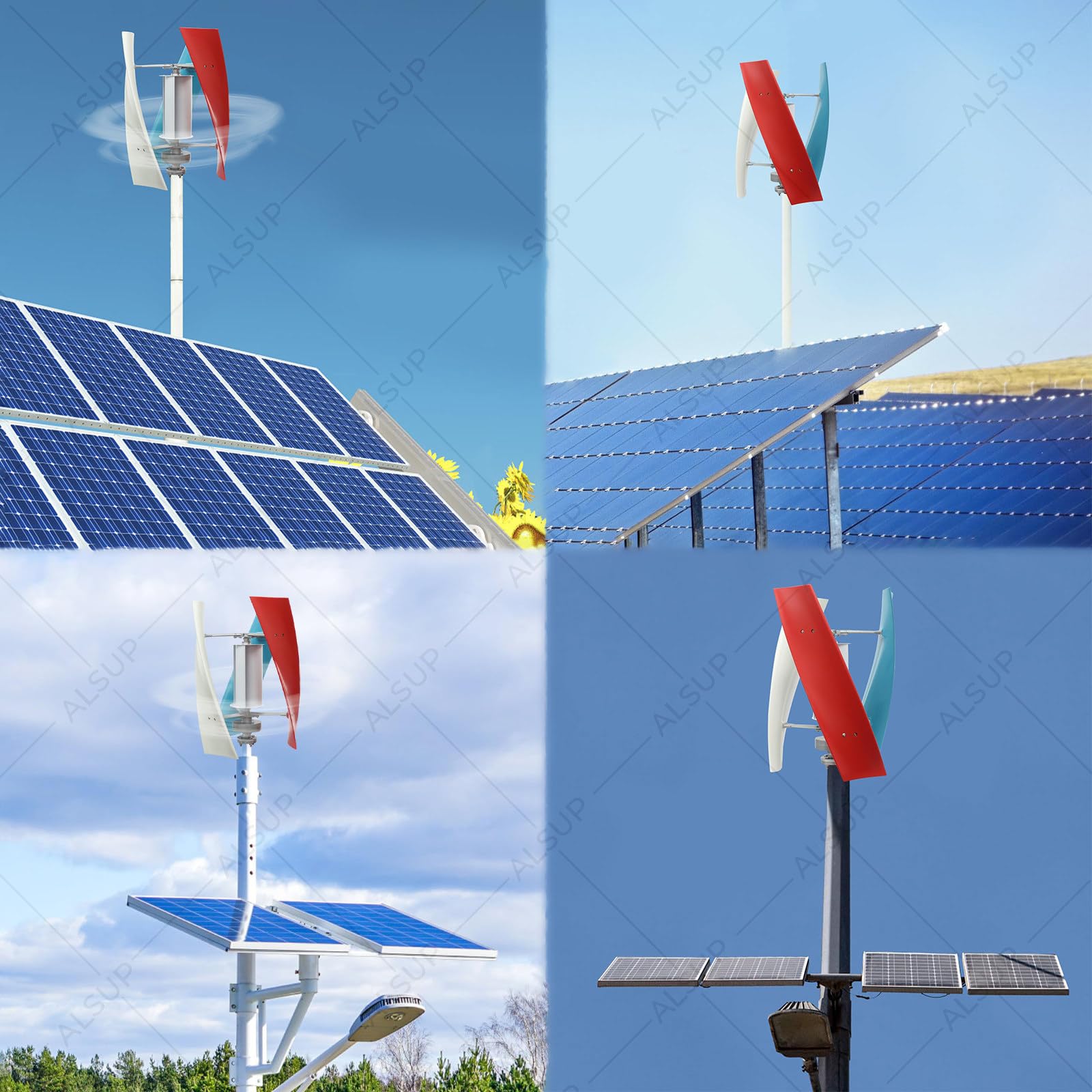 400W Vertikale Helix Windkraftanlage Generator 12V DC, 3 Blätter Elektromagnetisches Bremssystem für Pavillons, Kabinen, Marine Industrie Energie