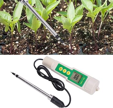 LiebeWH EC Meter Digital Pen 3 in 1 Soil TDS CF Tester Water Quality Analyzer for Gardening