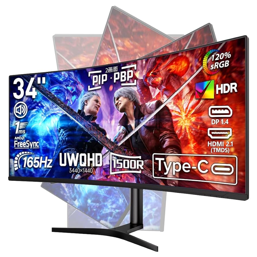 HGC 34インチ VA 144Hzディスプレイ 3440x1440 HGC 34インチ VA 144Hzディスプレイ 3440x1440