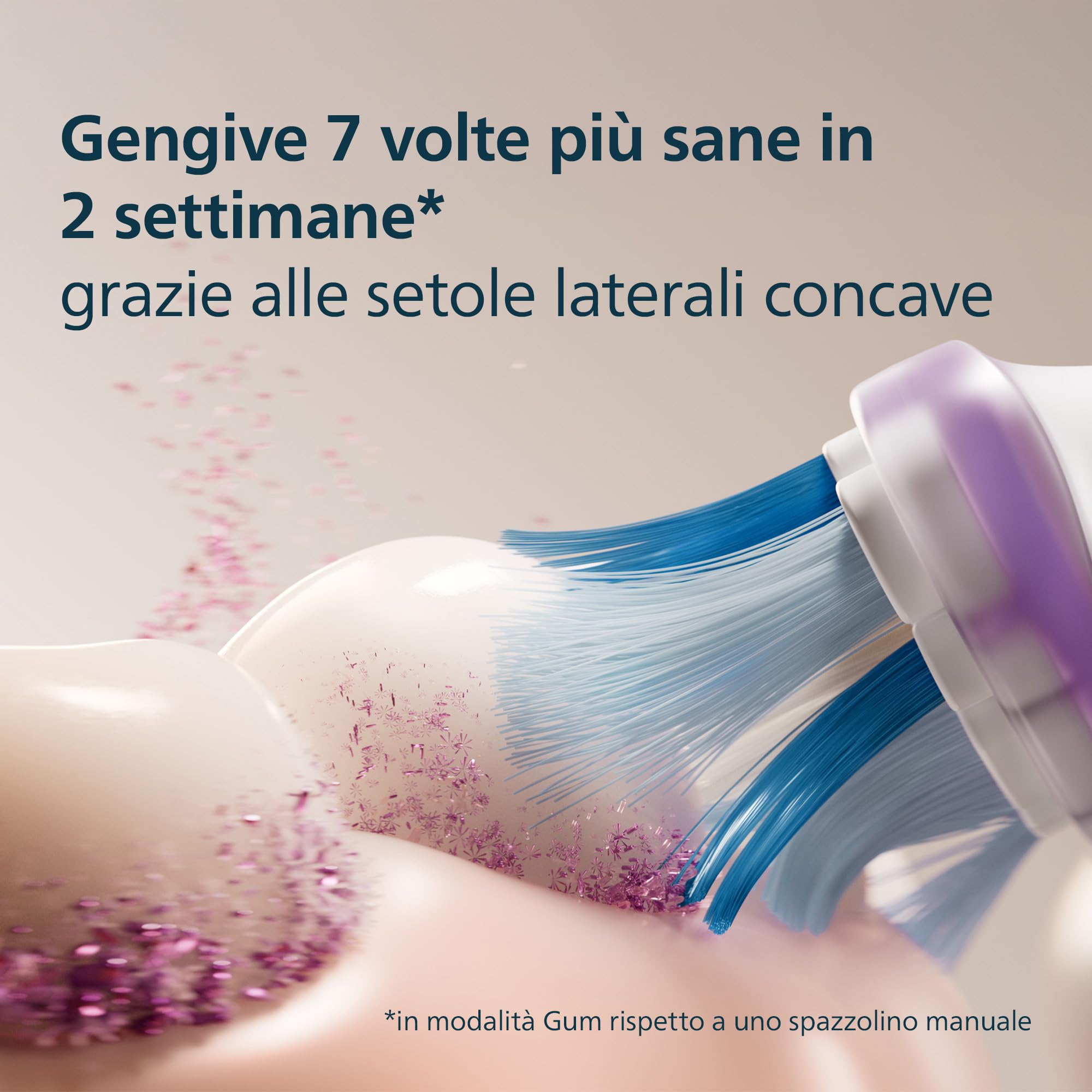 PHILIPS Sonicare G3 Premium Gum Care, testine di ricambio originali, bianco, confezione da 6, HX9056/87, Nuovo, 6 Testine