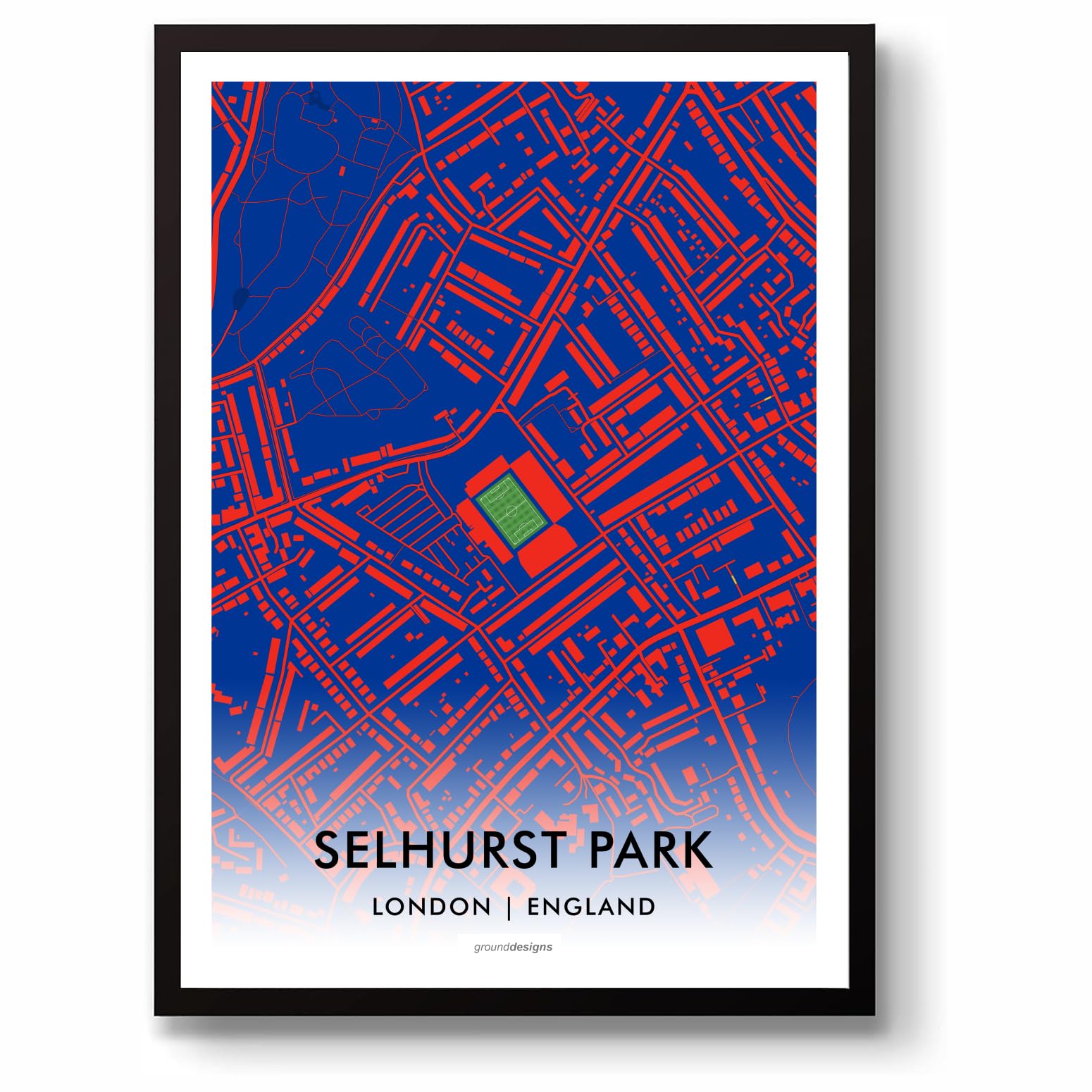 GroundDesigns CRYSTAL PALACE Selhurst Park Stadium Map