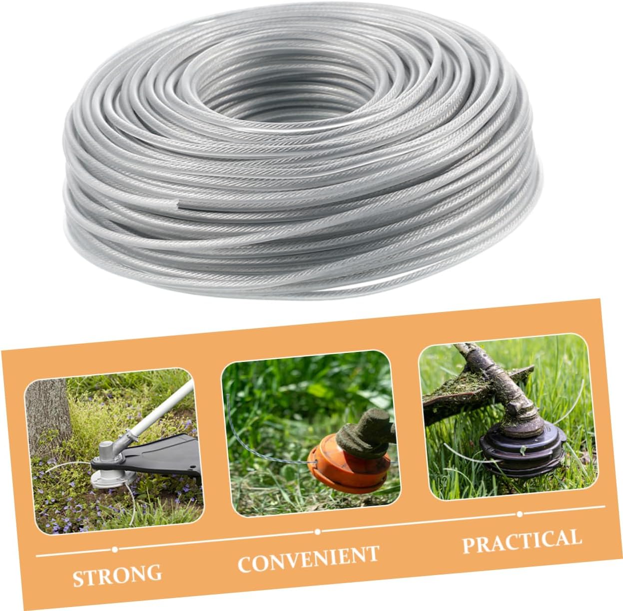 BESPORTBLE 4pcs Mowing Trimmer Rope Trimmer Line String Line for Grass Lawn Mowers Replacement Part