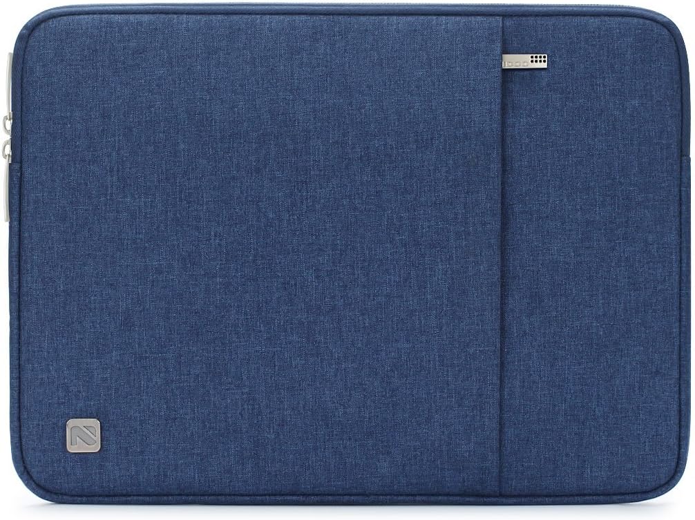 NIDOO 13.3 Inch Laptop Sleeve Case Water Resistant Protective Cover Notebook Bag Compatible with Surface Book 3 / ThinkPad P14s E14 T14 / ThinkPad X1 Carbon Yoga /14" Pavilion 14 / ASUS ROG G14,Blue