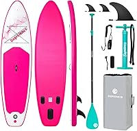 SUPEIMCO 10'6" Inflatable Stand Up Paddle Board - Glue-Free Hot Melt Tech, Anti-Slip EVA Deck, Full SUP Kit for All Levels