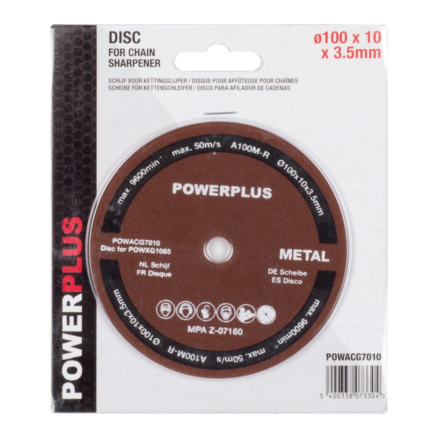 POWERPLUS POWACG7010 - Disco para afilador de cadenas