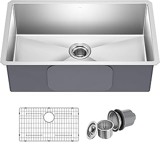 KRAUS Standart Pro 30 -inch Undermount Single Bowl 16 Gauge Stainless St...