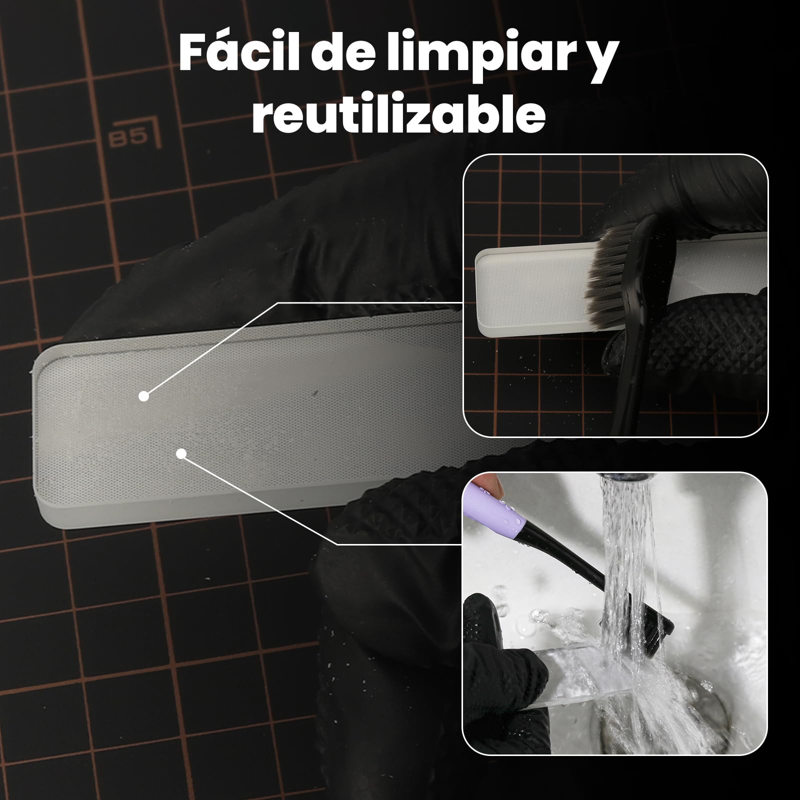 3 Limas de Vidrio para Gundam, Lijado y Pulido #600-800, Reutilizable para Plástico, para Gunpla y Modelos a Escala de Plástico, Herramienta de Molienda con Estuche