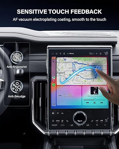 Vista 101 de 1 protector de pantalla de cristal templado brillante de 13.4 pulgadas para Silverado & Sierra 2500HD 3500HD 2022~2026 (sin botones en la pantalla)