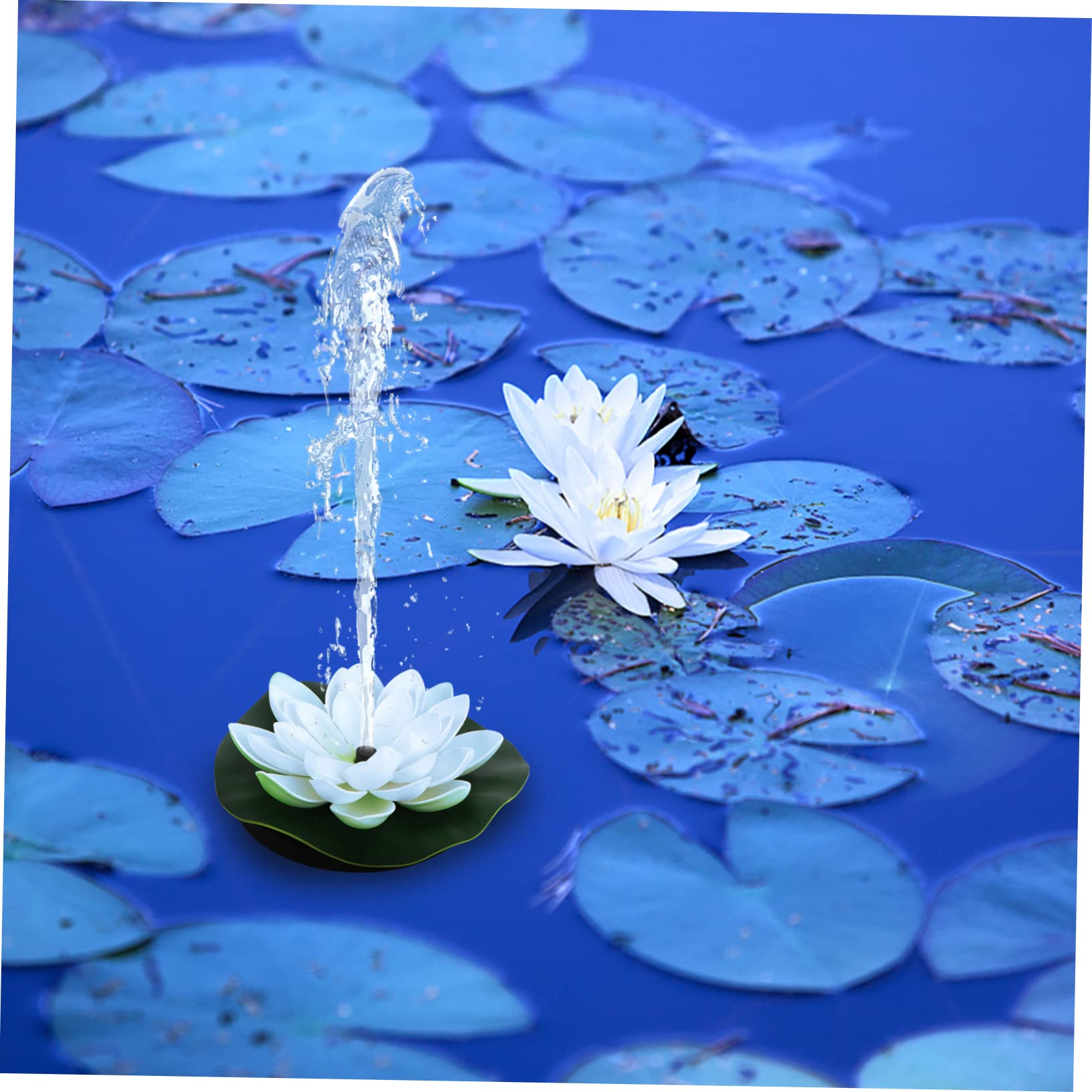 Fuente Solar Flotante de Loto para Estanque y Jardín, 7v 1.2w