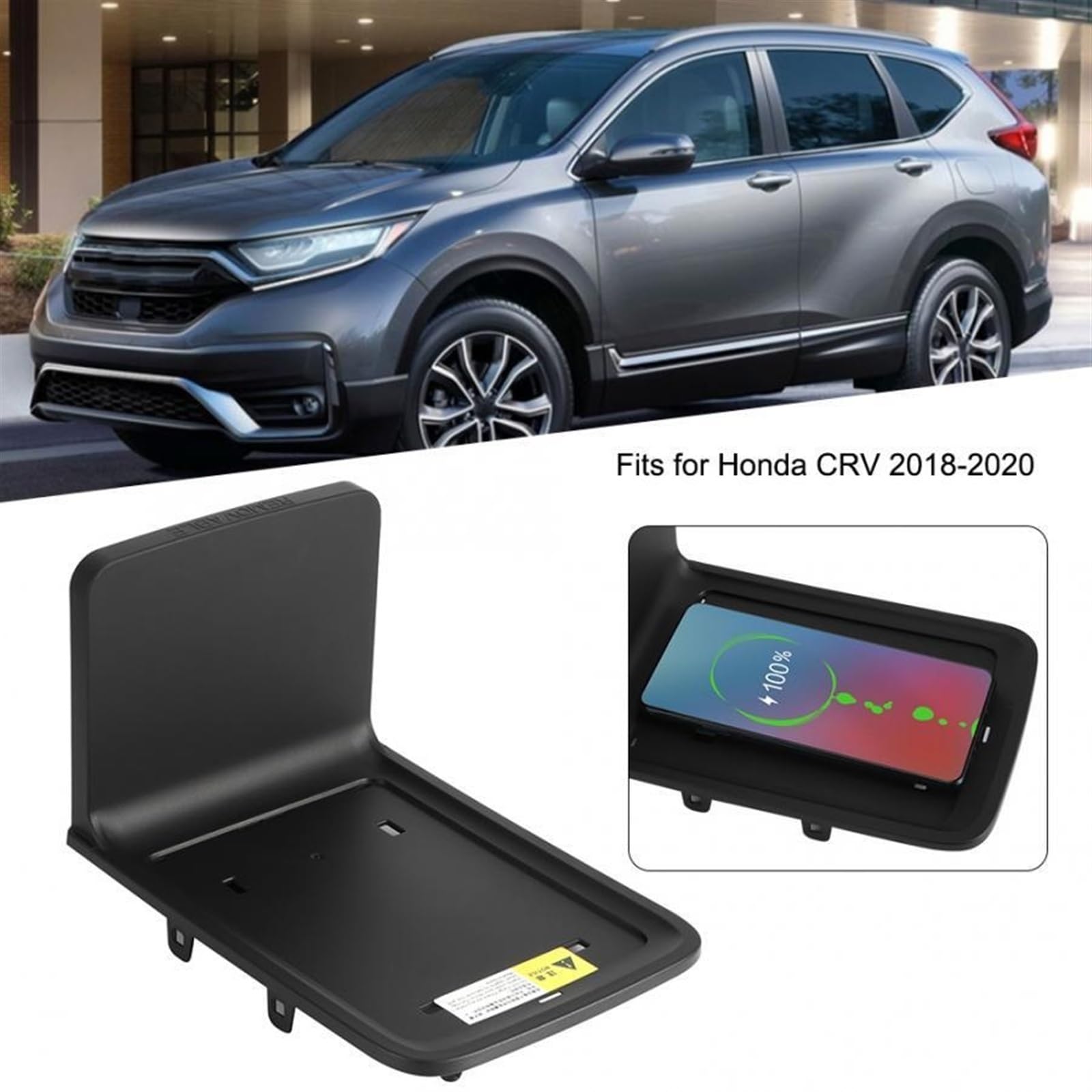 15W kabelloses Autoladegerät Armlehnen-Telefonhalter Ladeplattenhalterung Passend for CRV 2018 2019 2020 Kabelloses Schnellladegerät