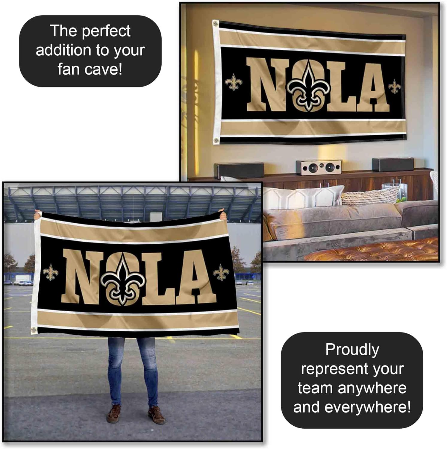 New Orleans Saints NOLA Flag - Image 5