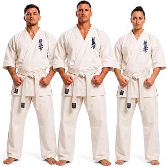 Kyokushin Karate Uniform Kids & Adults Martial Arts Unisex Cotton Canvas 14oz Unbleached