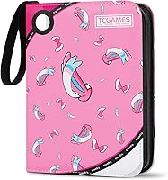 Vista 1 de Tcgames Carpeta de tarjetas de 9 bolsillos, 720 bolsillos, tarjetero con 40 mangas, cola rosa