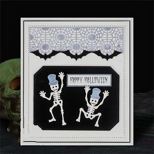 Miniatura 4 de Troqueles de Halloween con borde de araña para hacer tarjetas, troqueles de corte de metal para álbumes de recortes, suministros para hacer tarjetas
