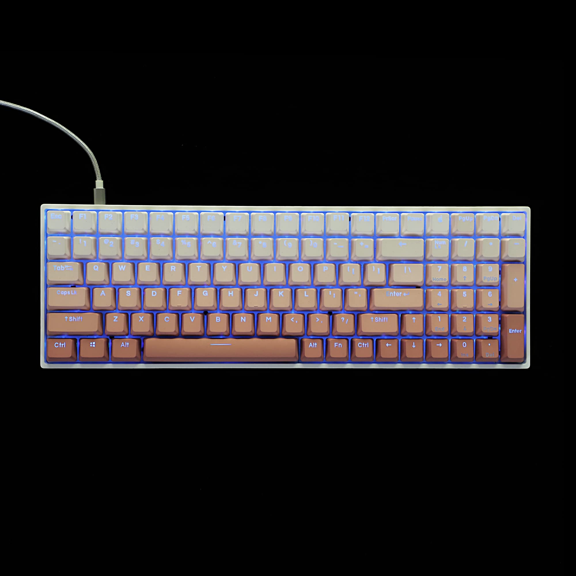 Amazon.com: YMDK 108 122 Double Shot Backlit Blush Keycaps