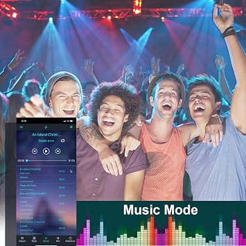 Bluetooth LED Controller, SUPERNIGHT APP Control Music Remote Controller | Smart Mobile Phone APP Control Music Remote Controller for SMD 5050 2835 3528 4-Pin RGB LED Strip Lights (2 Ports)