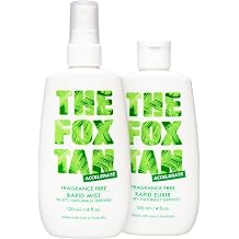 The Fox Tan Fragrance-Free Originals Bundle, Tanning Accelerators For Deeper Tans, Creates Flawless Tan Skin, Vegan & Cruelty-Free, 120mL 2 Products