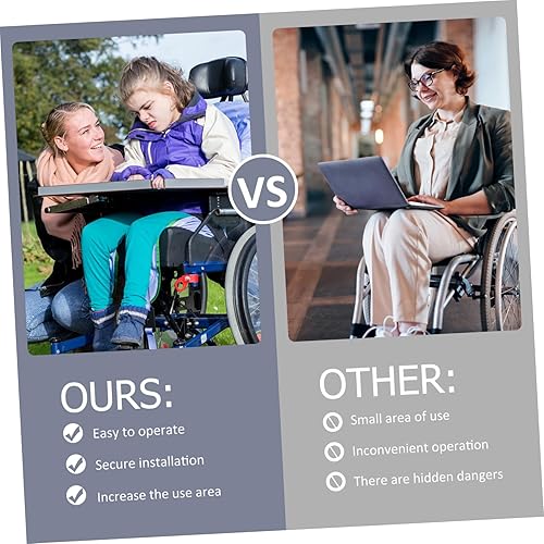 Miniatura 3 de Mesa de comedor para silla de ruedas, accesorios para sillas de ruedas para adultos, accesorios de scooter para adultos, accesorios de scooter para