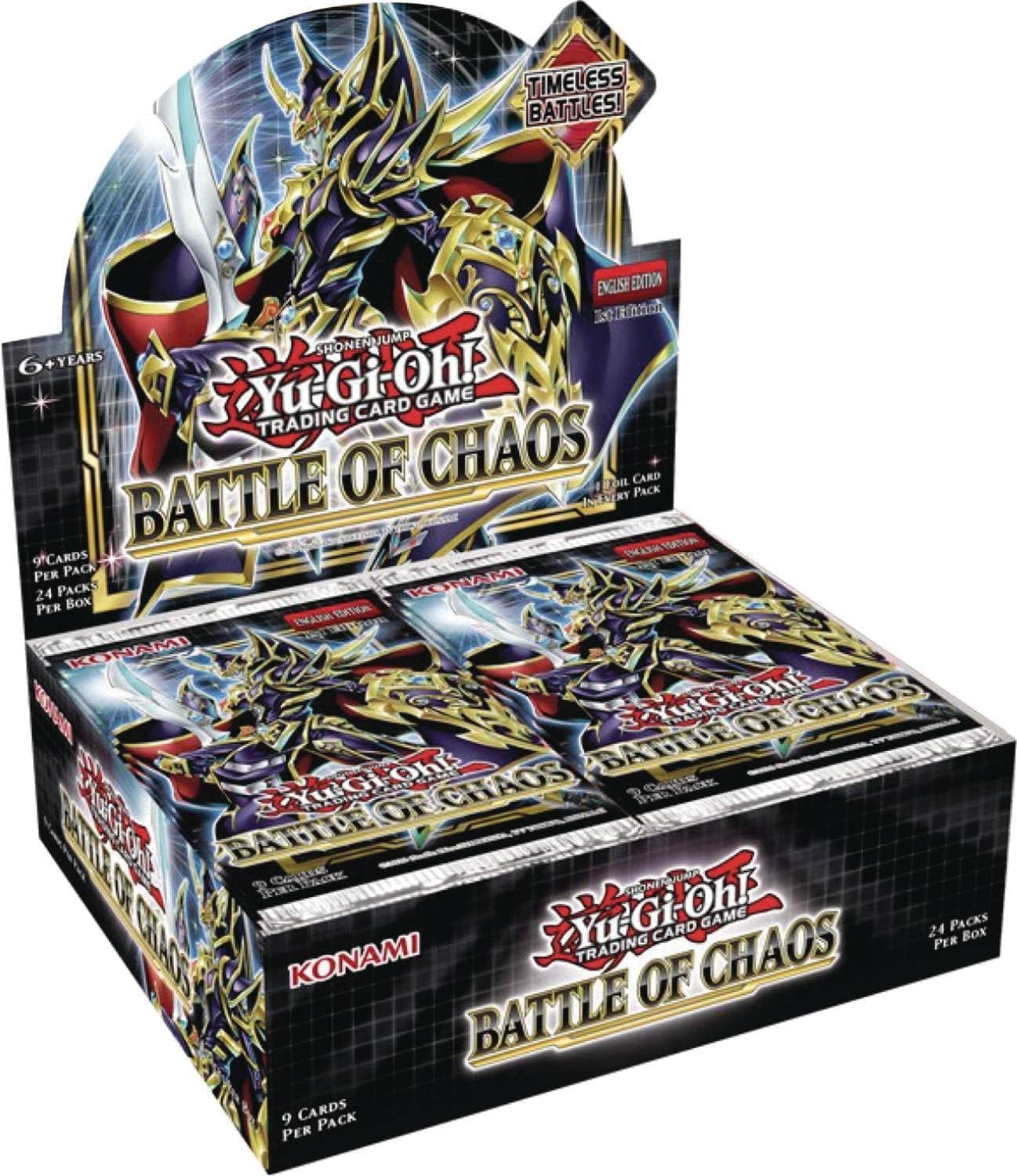 Konami Yu-Gi-Oh! TCG Battle of Chaos Booster Display (24 Packs, 100+ Cards)