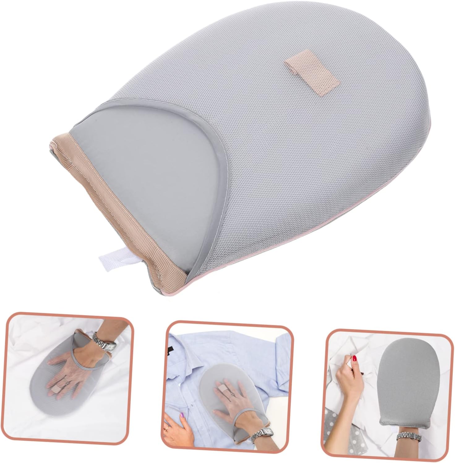 DECHOUS Garment Steamer Glove Heat Resistant Mitt for Handheld Steamers Protective Ironing Aid for Shirts Jackets More Lightweight Compact Design for Easy Storage for Home Use