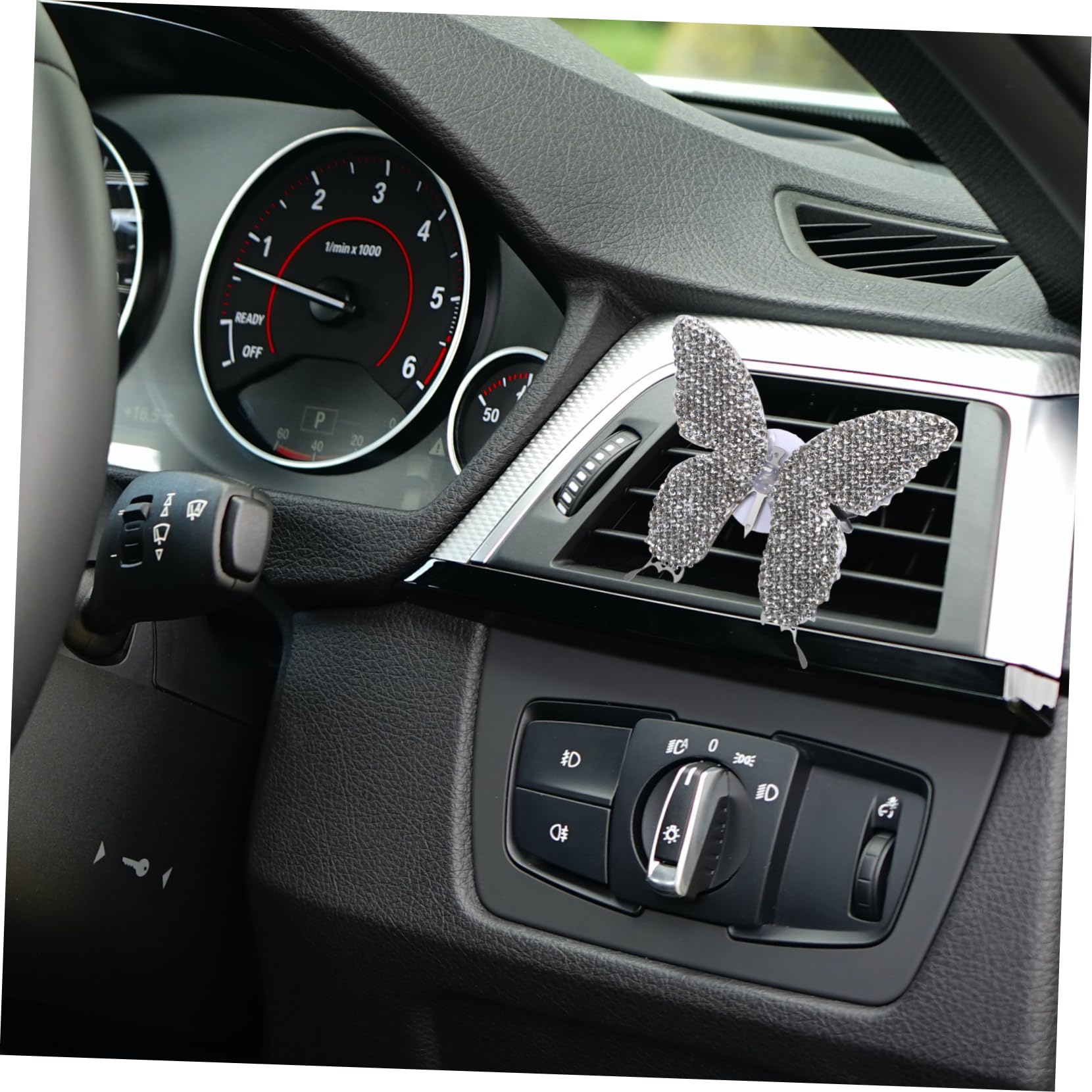 iplusmile 4pezzi Clip Profumata Per Auto Forma Di Farfalla Con Strass Decorazione Elegante Per Presa Aria Diffusore Aromatico Per Veicoli Facile Da Installare