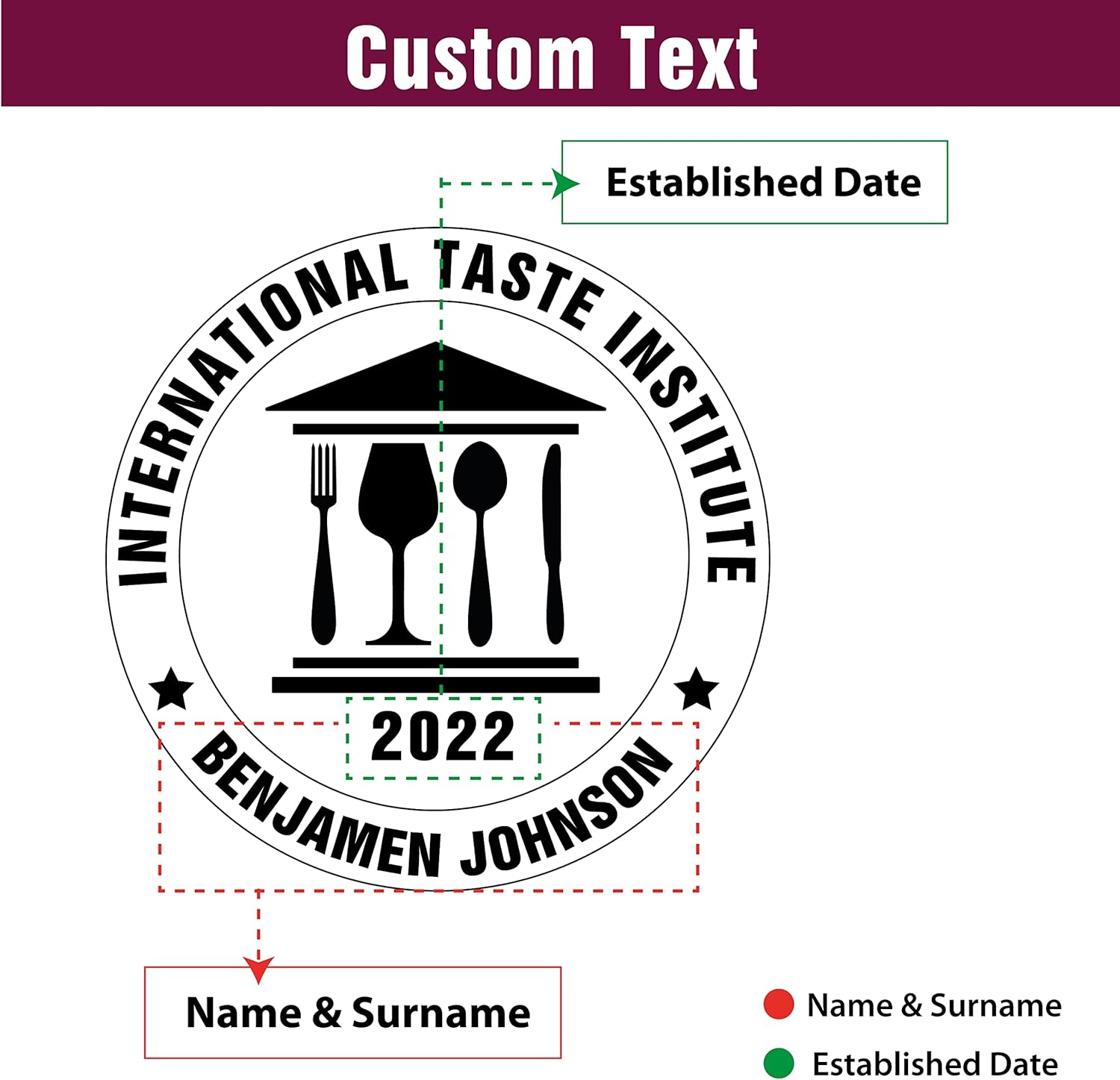 Personalized Wood Cutting Board, Chef Award, International Superior Taste Award, Customizable Anniversary and Birthday Gift for Women or Men, Cooking Handmade Gift, Taste Institute
