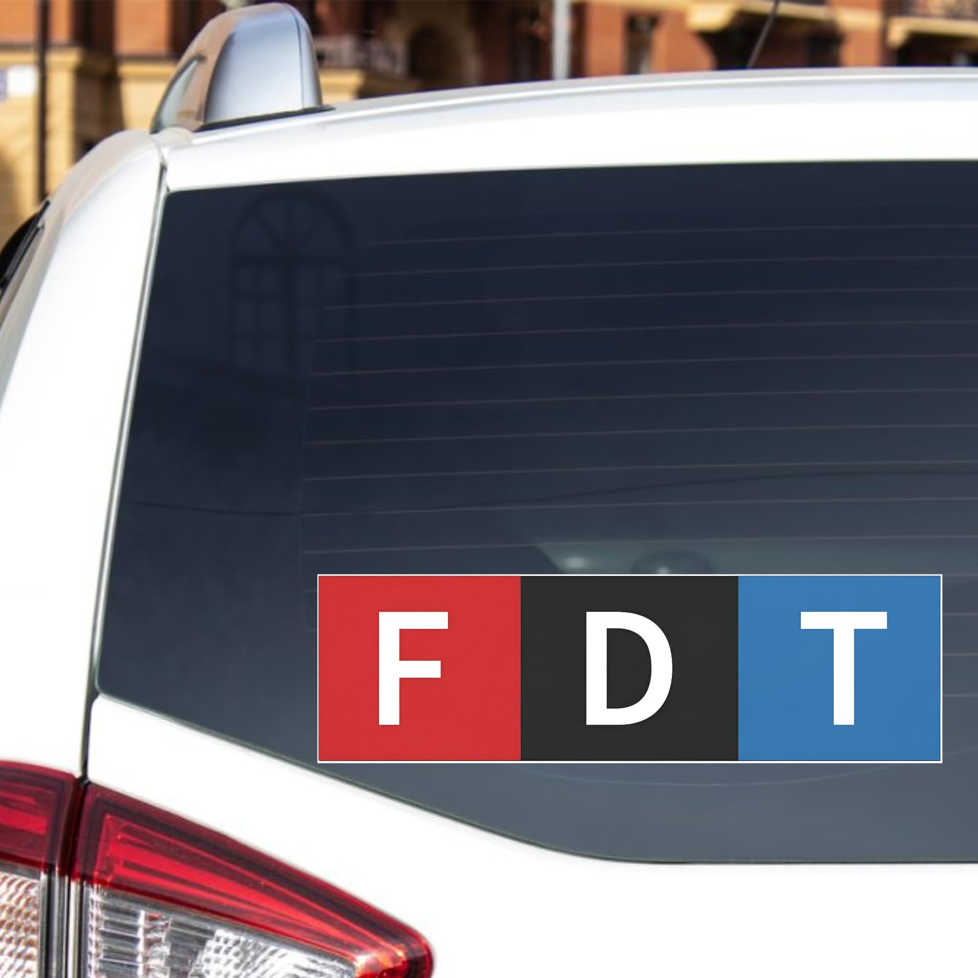 FDT Stoßstangen-Aufkleber, bunt, wasserdicht, Vinyl-Aufkleber für Auto, LKW, SUV, Werkzeugkasten und Oberflächen im Freien
