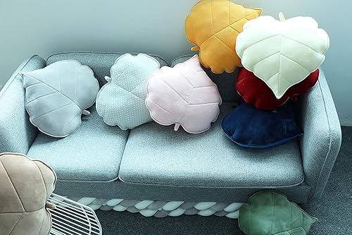 Miniatura 5 de Cyprinus Carpio Cojín de almohada para el hogar en forma de hoja 3D, almohada lumbar para el hogar, almohada decorativa para el hogar, paquete de 2