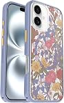 OtterBox iPhone 16 Symmetry Series Clear Case - Floral Purple