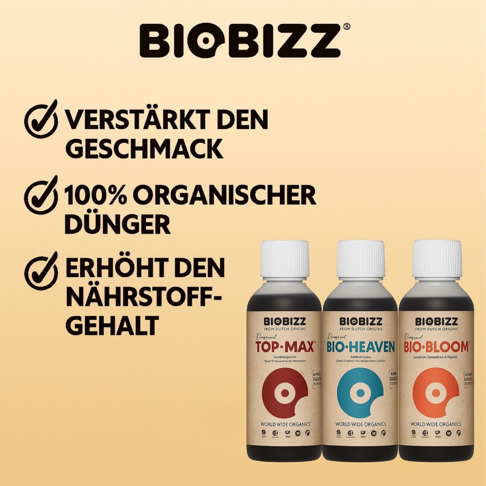 Weedness BioBizz Tripack Hydro – Kit 3 piezas para hidroponía – Fertilizantes orgánicos – Nutrición completa y crecimiento rápido