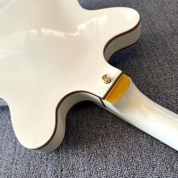 Cream Electric Guitar with Free Double Convex and Big Vibrato, Rosewood Fingerboard - Perfect for Rock and Guitarra Electrica