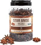 Soeos Star Anise, 8oz (227), Whole Star Anise Pods for Baking, Cooking, and Spice Blends, Aromatic and Bold Flavor, Non-GMO