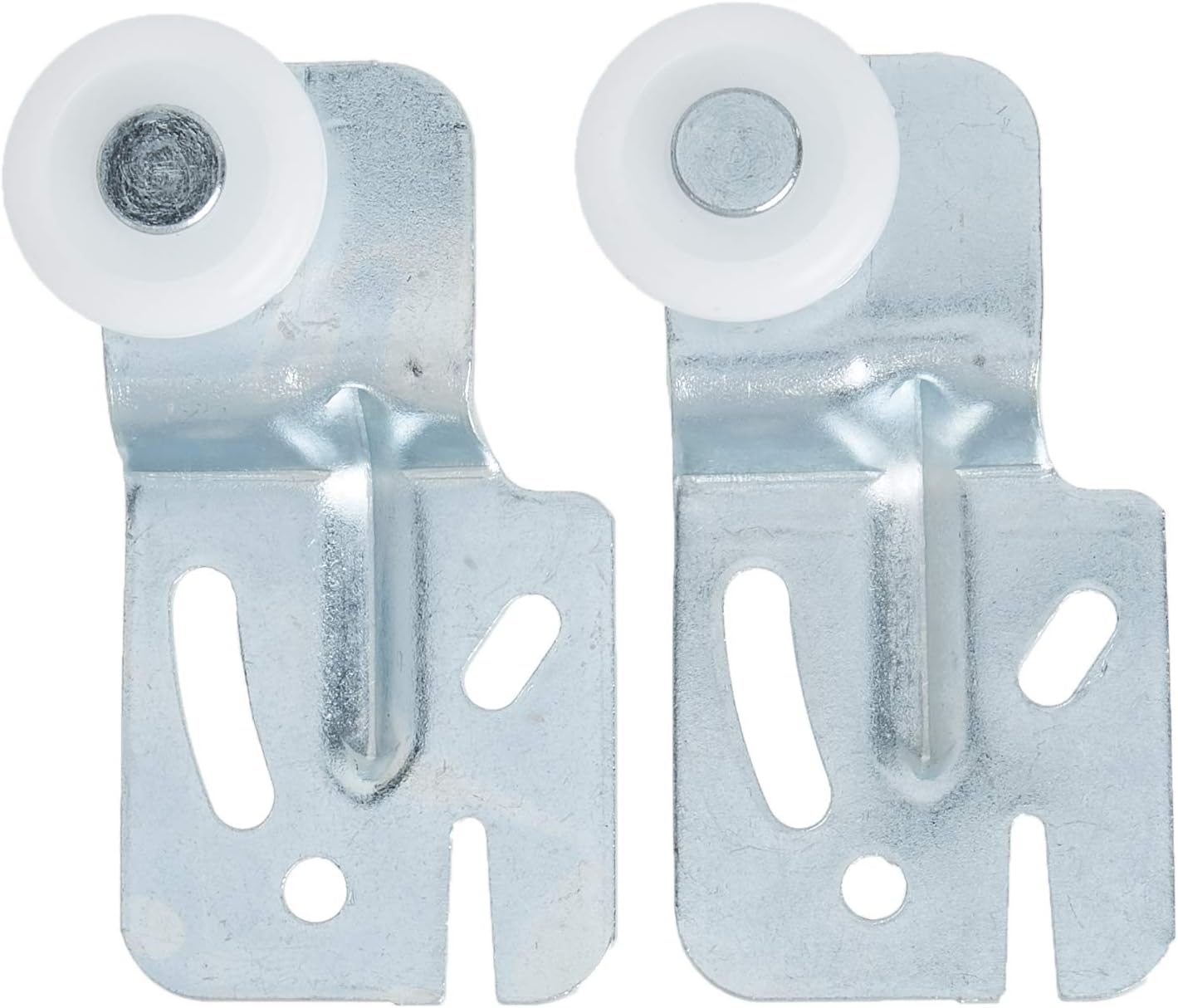 PRIME-LINE Slide-Co 16216-B Closet Door Roller, Back, 1/2 inch Offset, 7/8 in, Silver, Pack of 2