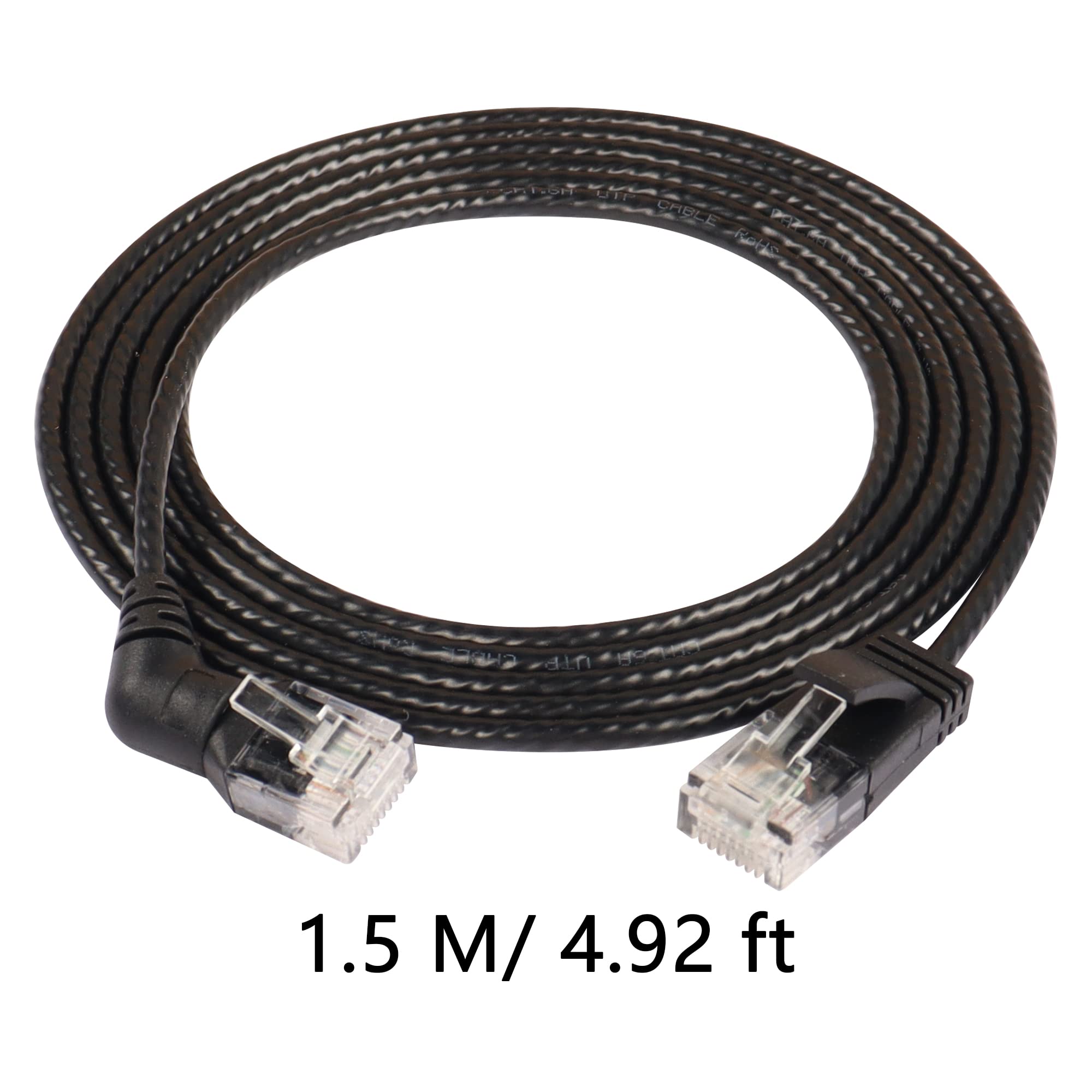 SinLoon Cavo Ethernet CAT6A con rotazione a 360°, cavo di rete ad alta velocità da 10 Gbps, 500 Mhz, cavo di rete LAN in nylon morbido, cavo super leggero, doppino intrecciato schermato