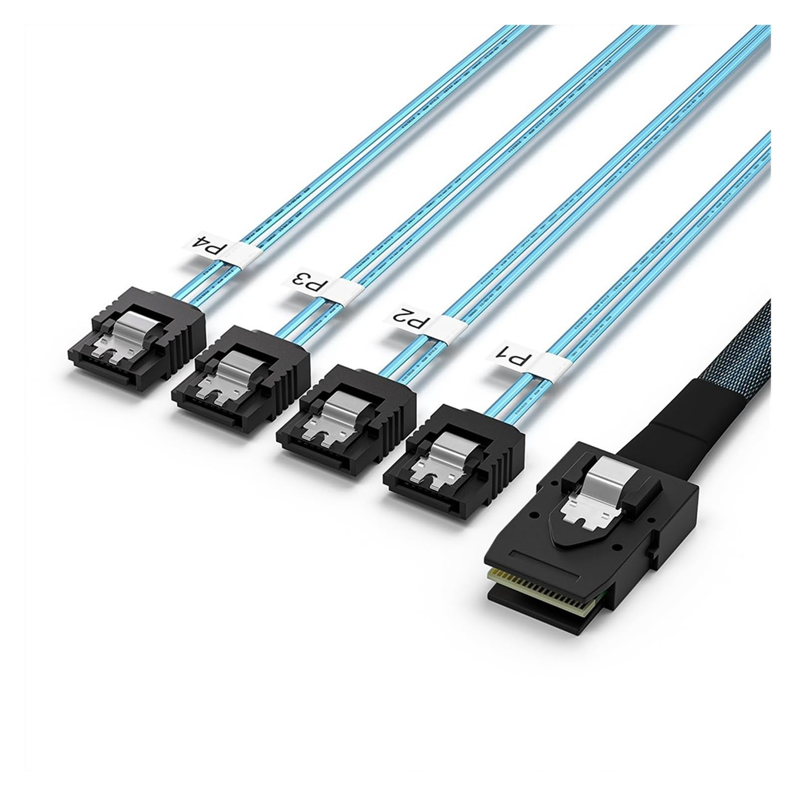 Amazon.co.jp: 36ピン SFF-8087 から 4 SATA 7ピン​​へのコンバータ