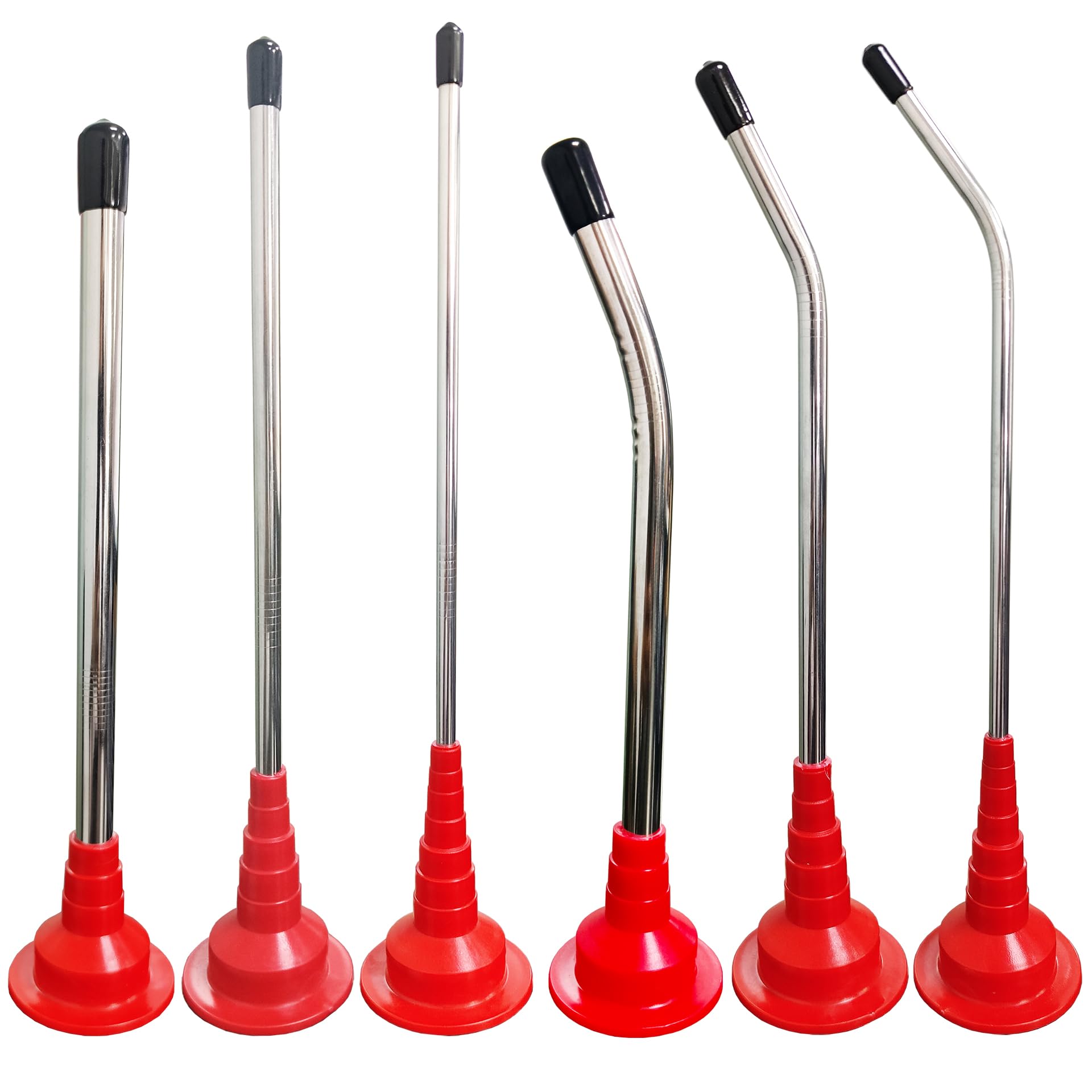 Cqhkinghai Six Glass Glue Nozzles, Three Straight And Three Curved,Long Sausage Glue Nozzle,Caulking Nozzle Extension