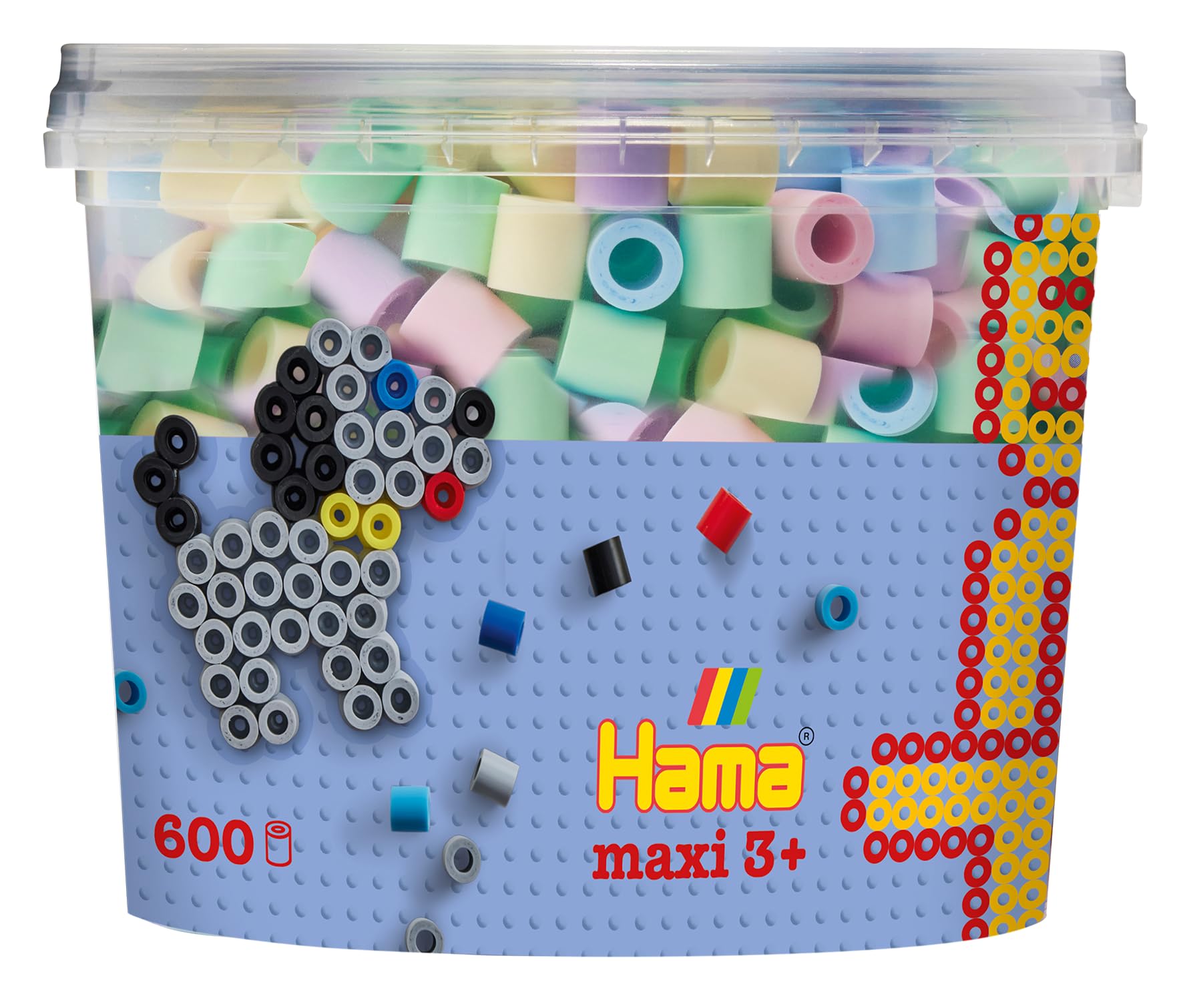 Hama Beads | Approx. 600 Beads - Mix 52 - Colour No. 2, 95, 96, 97, 98