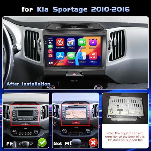 Miniatura 2 de Radio de coche 4G + 128G para Subaru Forester Impreza WRX STI 2008-2012, pantalla Incell de 9 pulgadas, pantalla táctil completa estéreo Android 15