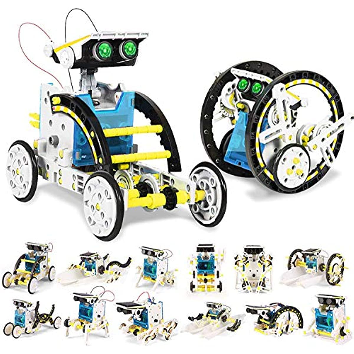 Stem for 8-10 Year Old Boys and Girls, 13-in-1 Education Solar Robot Toys Solar Powered by The Sun|DIY Building Science Experiment Kit for Kids, Gifts for 8-12 Year Old Boys and Girls