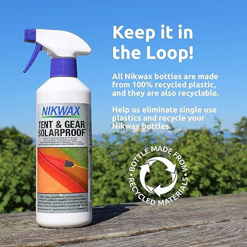 Miniatura 7 de Nikwax Tienda y equipo, tienda de campaña y equipo a prueba de sol, 33.8 fl oz, impermeabilización y protector UV, protector de lluvia, restaura la