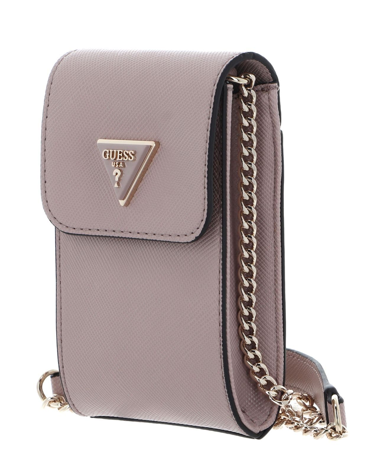 GUESS Umhängetasche Handytasche Noelle Flap Chit Chat Phone Bag Rosewood rosa