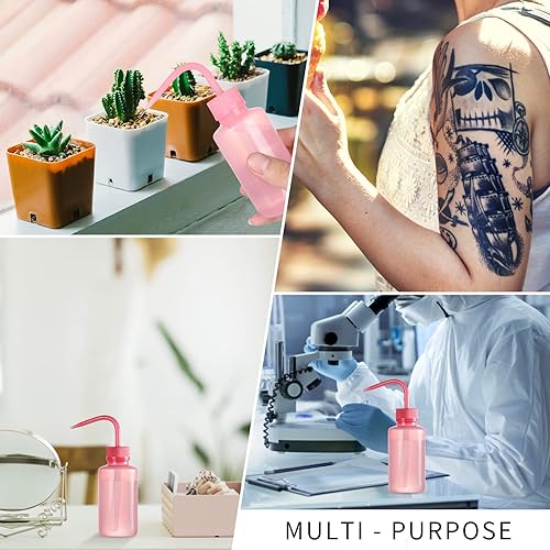 Miniatura 5 de Oubest 4 botellas pequeñas para apretar, 5.1 fl oz, 5 onzas, botella de agua de plástico Ldpe para etiqueta médica, tatuaje, pestañas, agua, riego