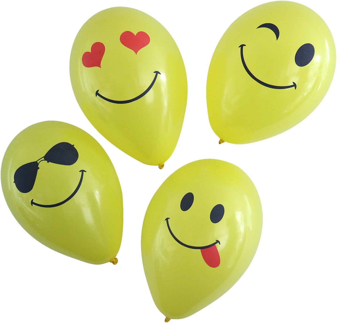 Karaloon 10-Inch Whats Smile Baloons (Pack of 30)