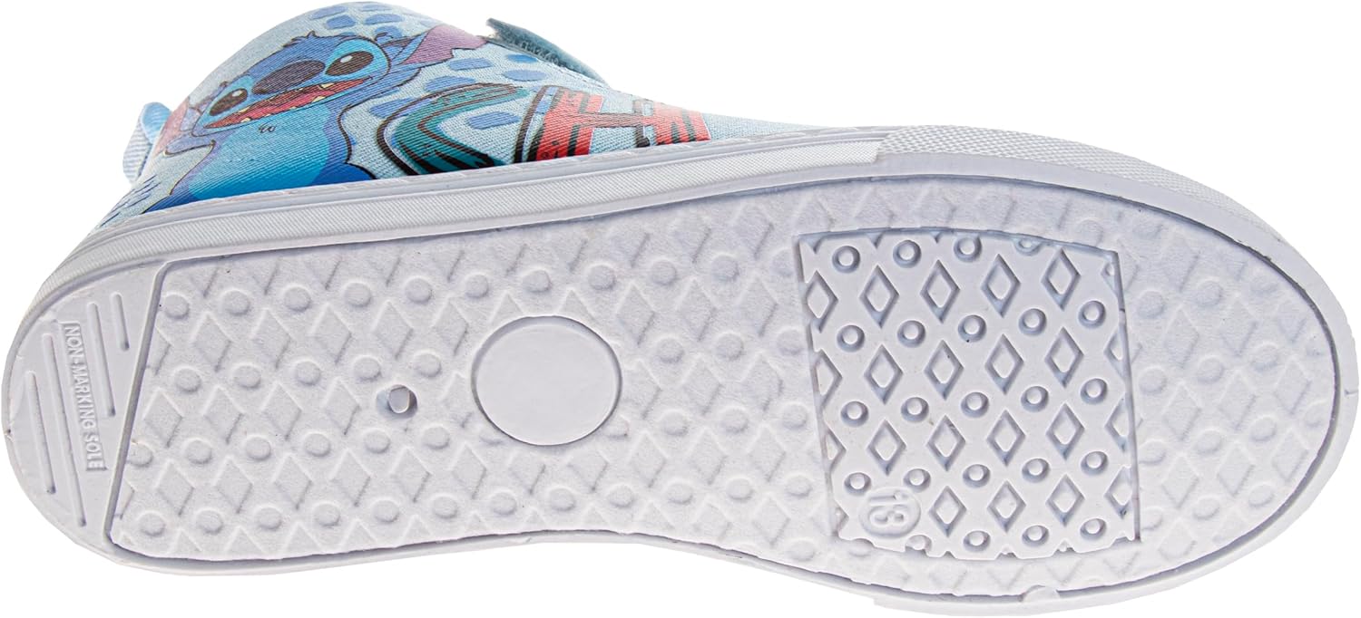 Disney Kids Lilo and Stitch Hightop Sneakers - Stitch Girls High Top Shoes Cushioned Lightweight (Sizes 11-13 Little Kids / 1-4 Big Kids) - Image 5