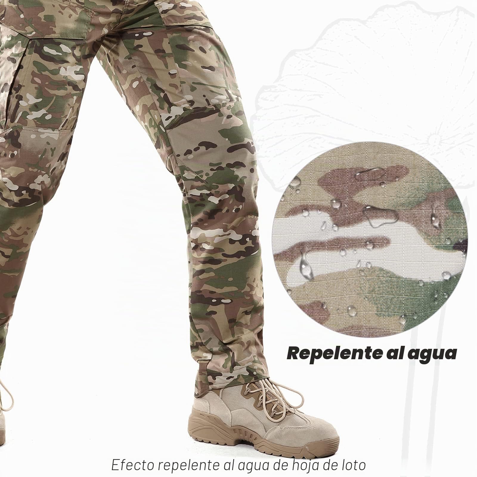 BWBIKE Pantalones Militares Tácticos para Hombre Pantalones de Paintball de Combate Pantalones de Trabajo de Camuflaje de Entrenamiento de Carga al Aire Libre (Sin Cinturón), Negro